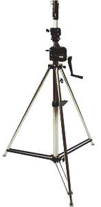 Black Manfrotto 087NWB Wind-up stand - 3.7m 30Kg