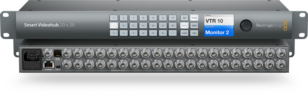 Blackmagic Smart Videohub 20x20 SDI Matrix
