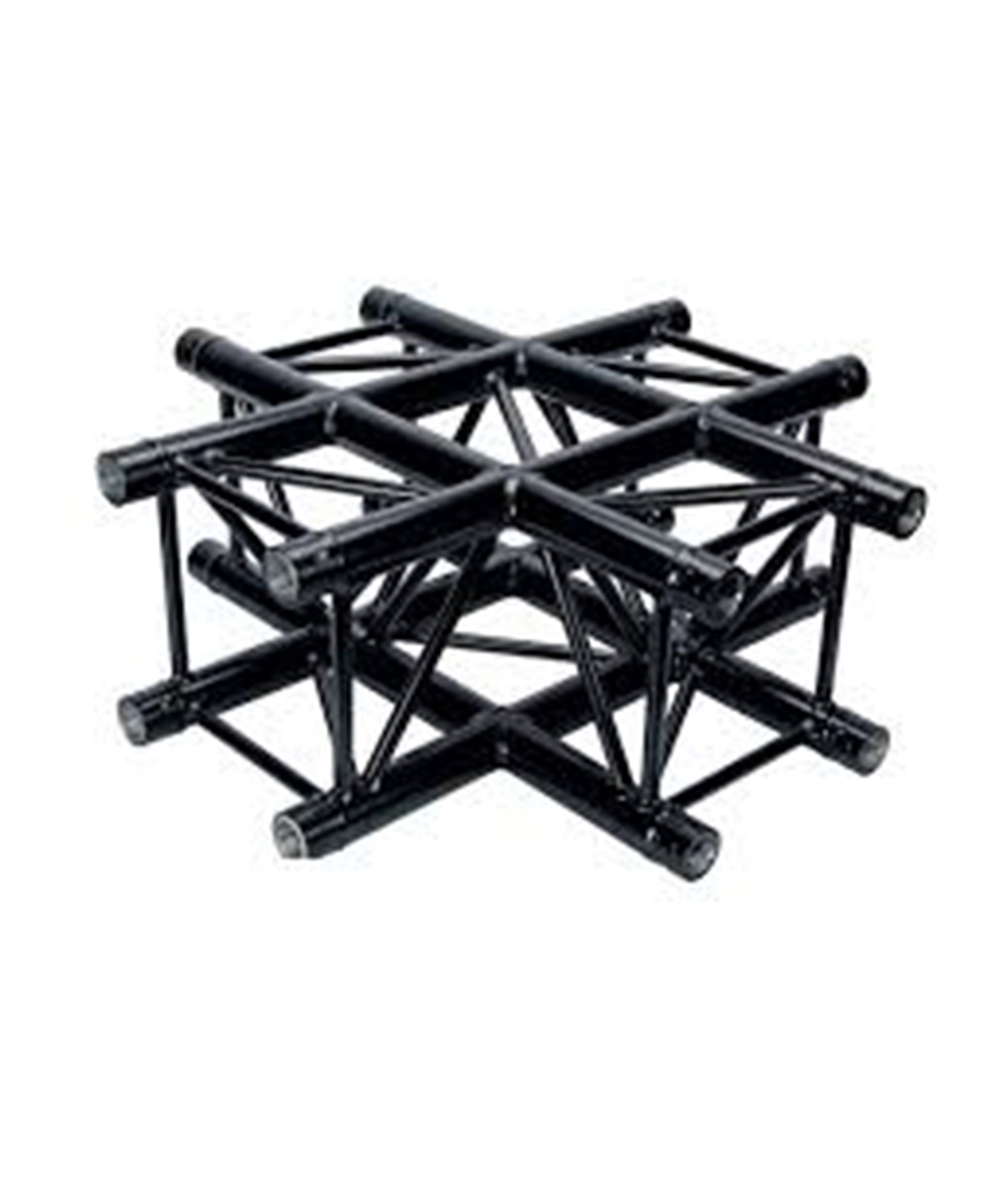 Black Next Truss NH34-X 4-Way Corner (Prolyte H30V C016 Compatible)
